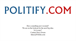 Desktop Screenshot of politify.com