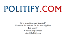 Tablet Screenshot of politify.com