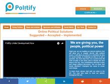 Tablet Screenshot of politify.org